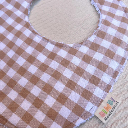 Vichy Arena Bib - detail | Bimbi Montessori