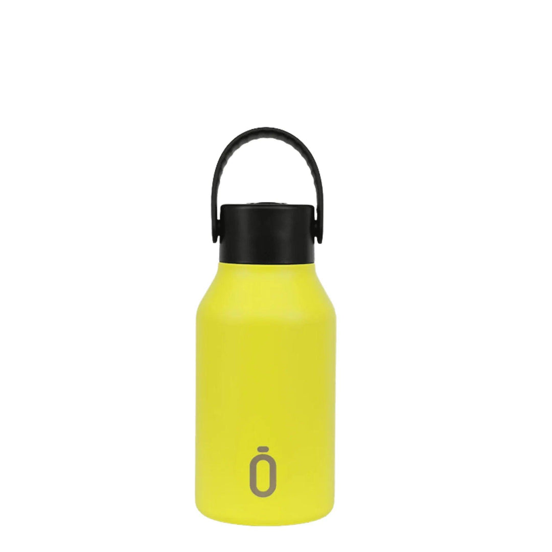 Botella térmica infantil amarilla de acero inoxidable con tapa fácil de abrir – ideal para niños – marca Runbott