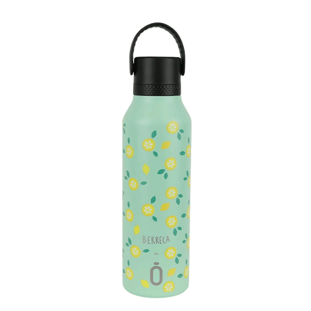 botella termo de 60ml con dibujos de limones