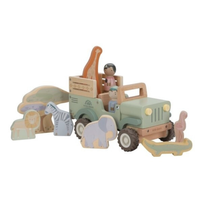 Coche safari de madera Safari Friends de Little Dutch, imagen 1