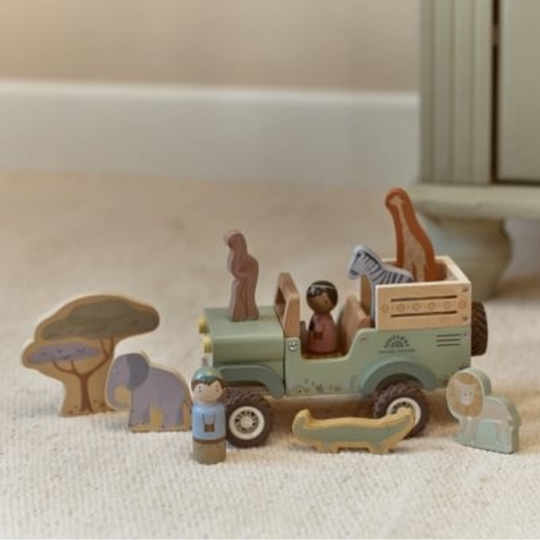 Coche safari de madera Safari Friends de Little Dutch, imagen 2