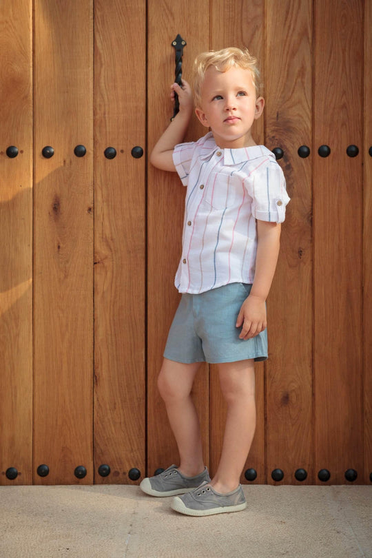 Conjunto pantalón y camisa Cala - detalle | Babidu