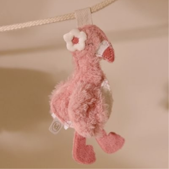 Detail of Little Dutch flamingo garland ornament
