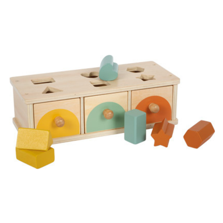 Montessori sorting game with drawers - complete set | Legler