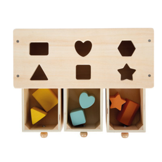 Montessori sorting game with drawers - sorting activity | Legler