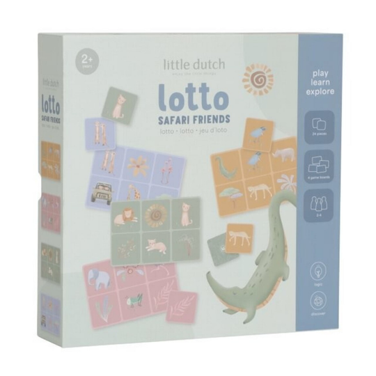 Juego de lotería Safari Friends de Little Dutch, imagen principal