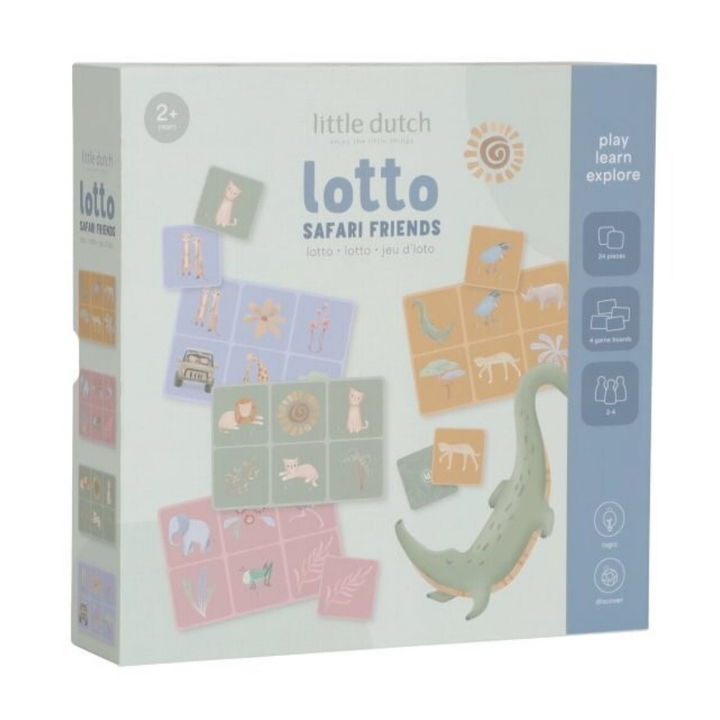 Juego de lotería Safari Friends de Little Dutch, imagen principal