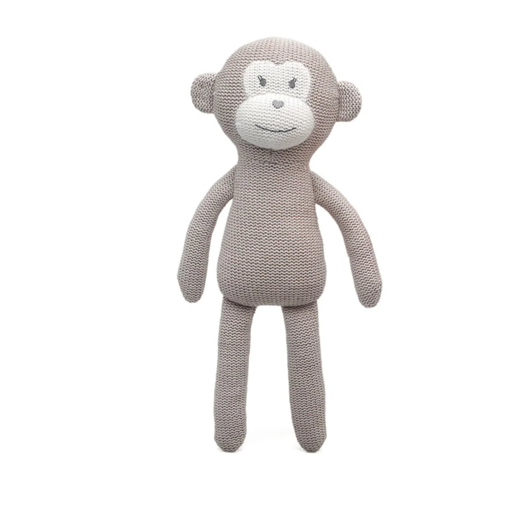 30cm knitted monkey doll, ideal for babies, cotton toy