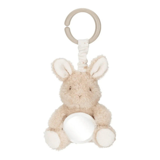 Jouet lapin à suspendre pour bébé Little Dutch avec miroir et anneau de maintien