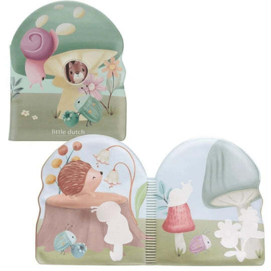 Livre de bain pour bébé, ouverture et fermeture, illustrations d'animaux de la forêt, imperméable