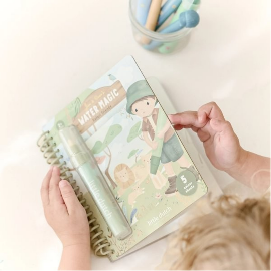 Libro mágico para colorear con agua Jim Safari de Little Dutch, imagen 5