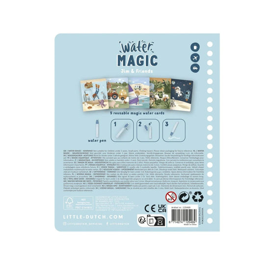 Libro mágico de colorear Jim & Friends - vista completa | Little Dutch