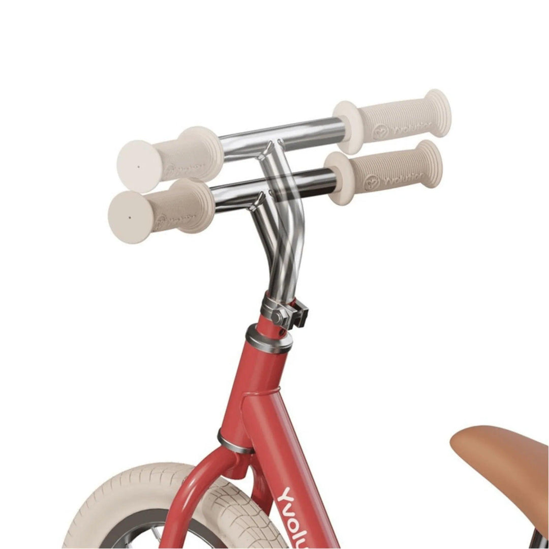 Manillar ajustable en altura de bicicleta de equilibrio Yvolution roja