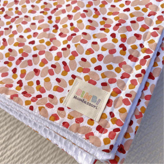 Coperta waffle Dots - vista completa | Bimbi Montessori