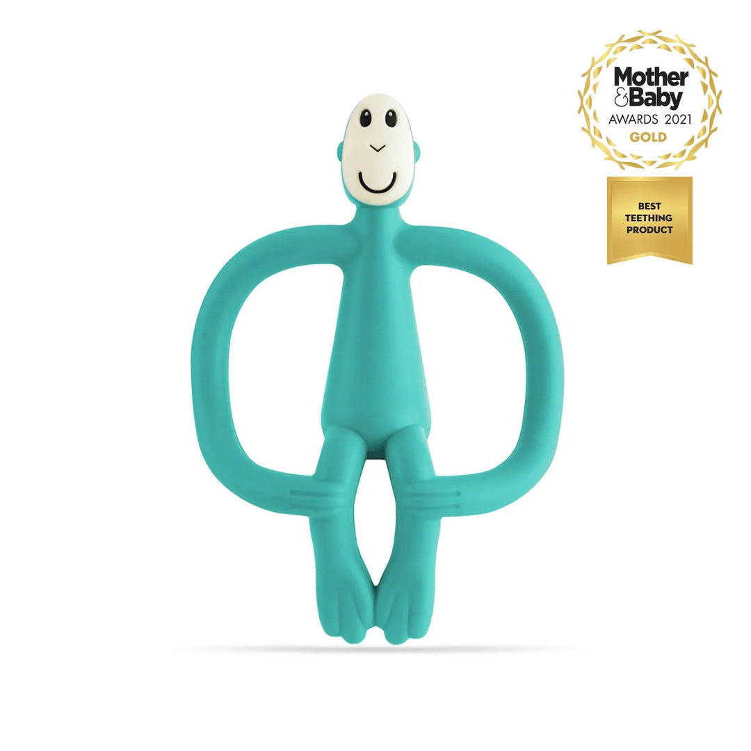 Anneau de dentition en silicone Matchstick Monkey pour bébé, vert, élu meilleur produit de dentition