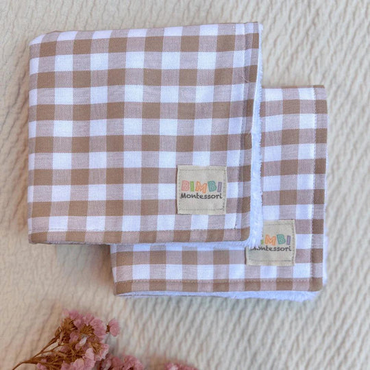 Vichy Arena mini towel set | Bimbi Montessori