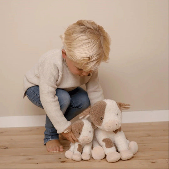 Peluche vaca Little Farm - vista lateral | Little Dutch