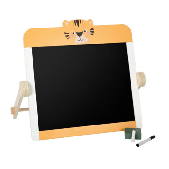 Tableau 2 en 1 craie et blanc - support de table | Legler