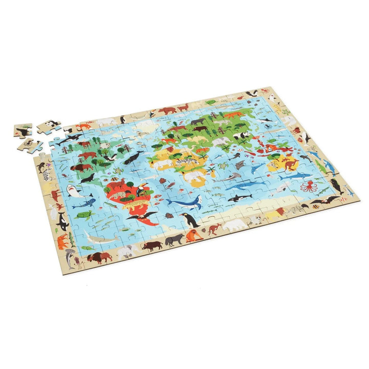 World Map Puzzle 150 Pieces | Scratch
