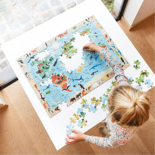 World Map Puzzle 150 Pieces - detail | Scratch