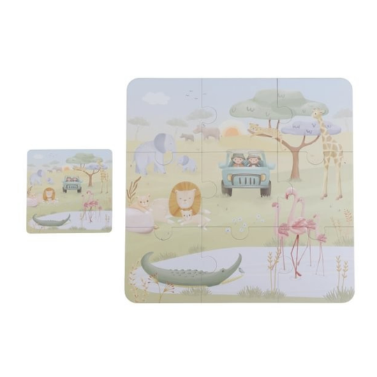 Set de seis puzles Safari Friends de Little Dutch, imagen 4