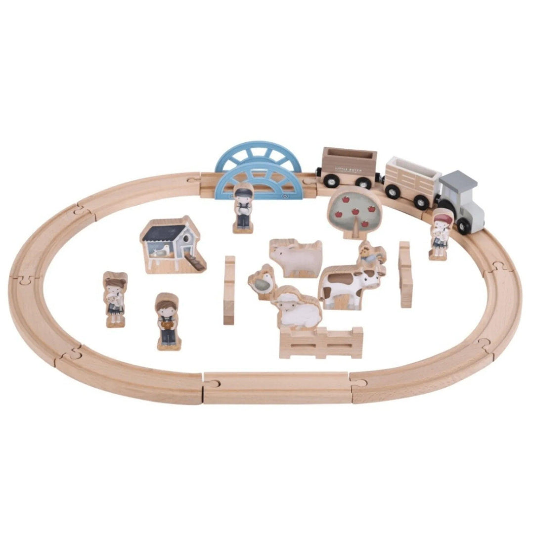 Train en bois, jouet pour enfants