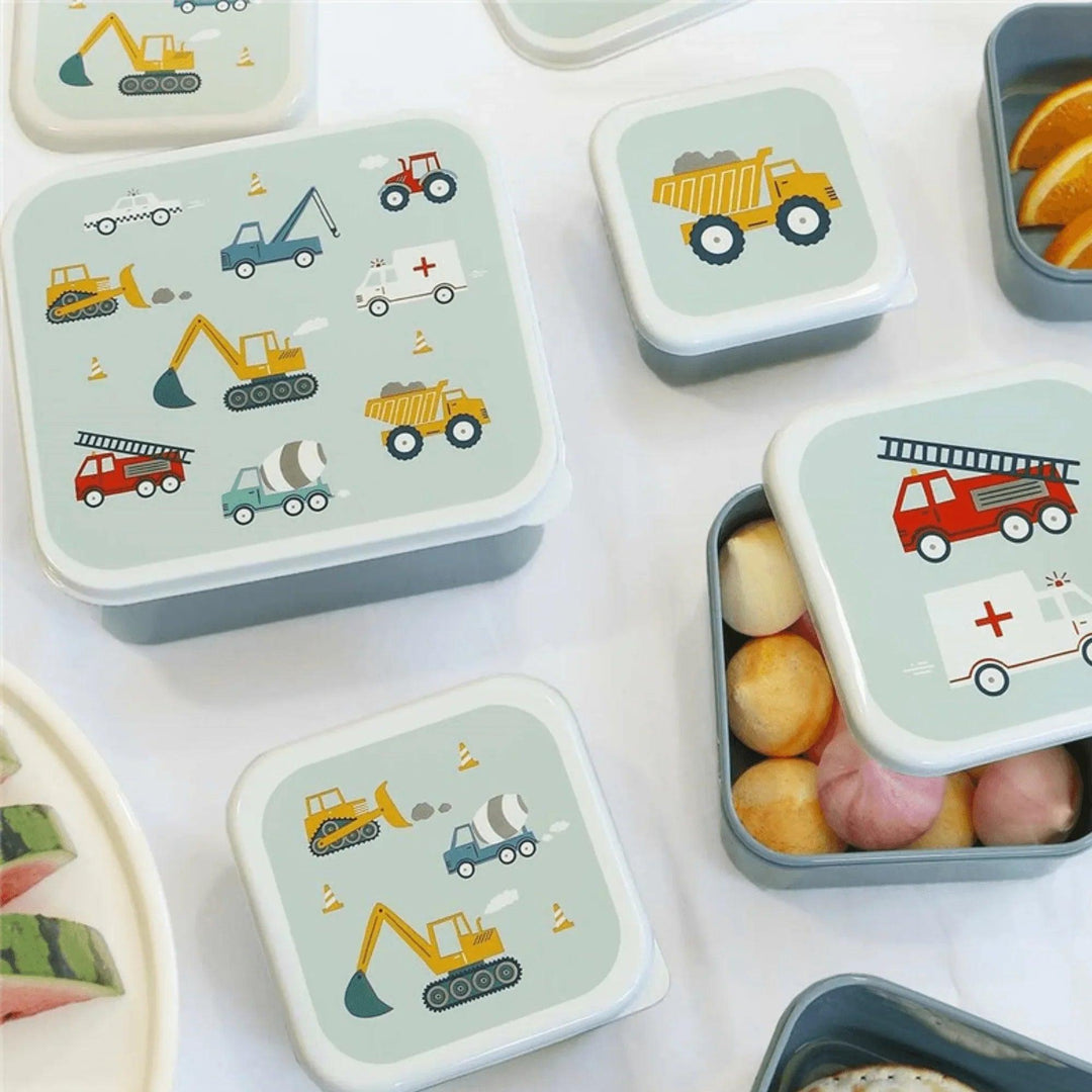 Set de snack para ir al colegio, 4 cajas