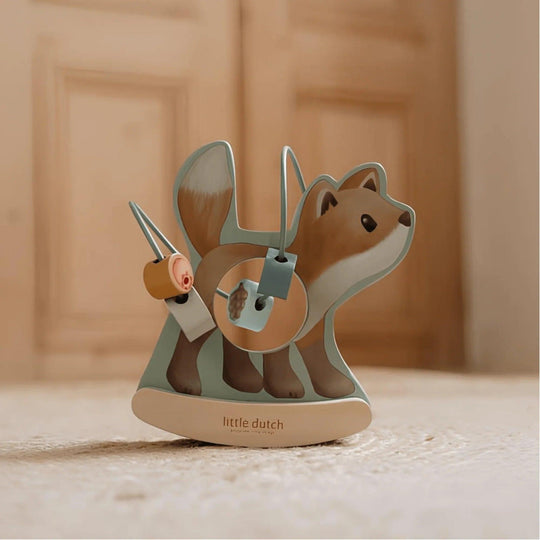 Wooden Rocking Fox Little Dutch, Interactive Educational Toy