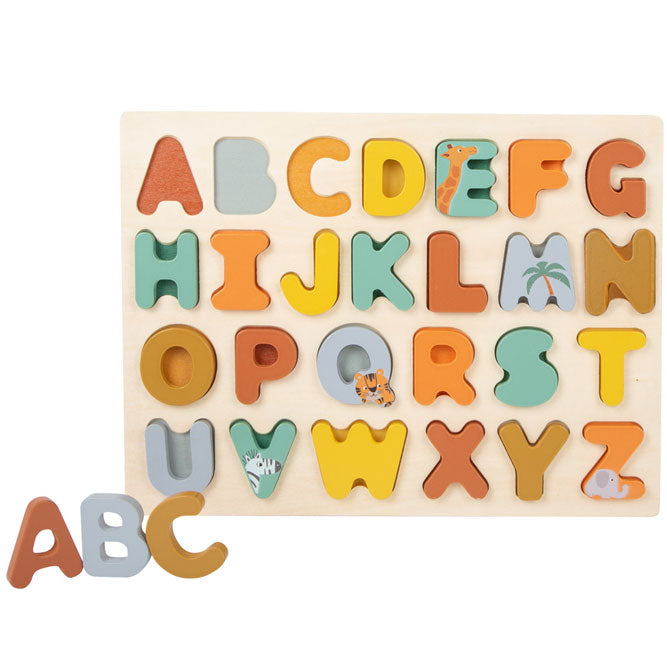 Puzzle de letras del alfabeto para niños