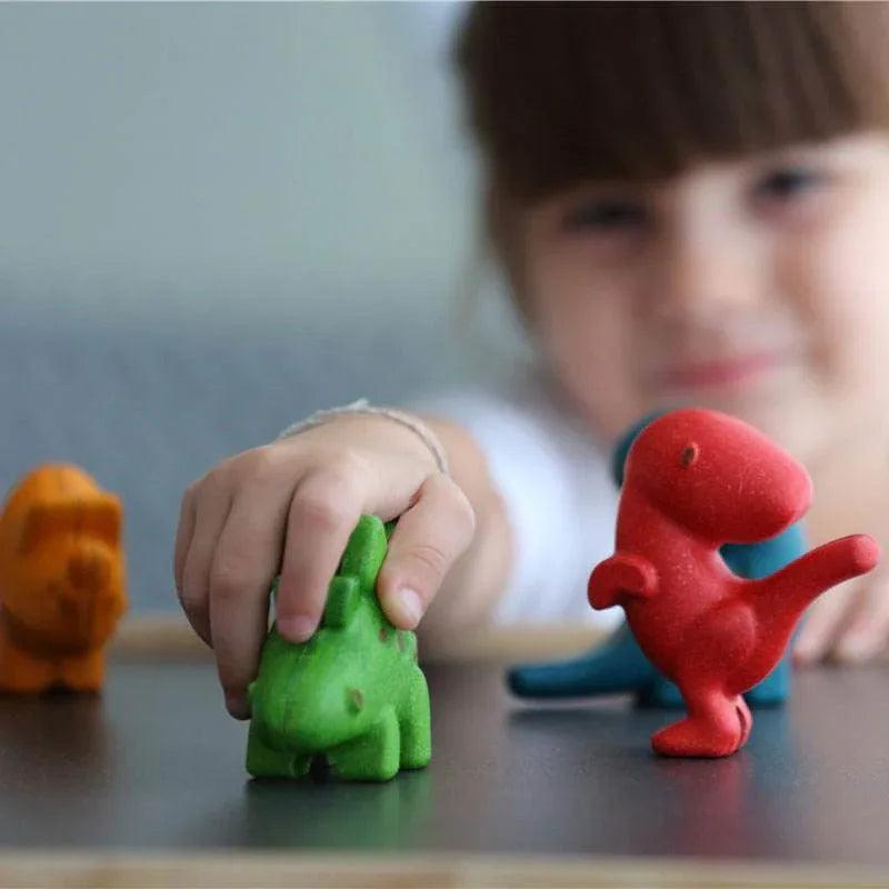 Wooden dinosaur set