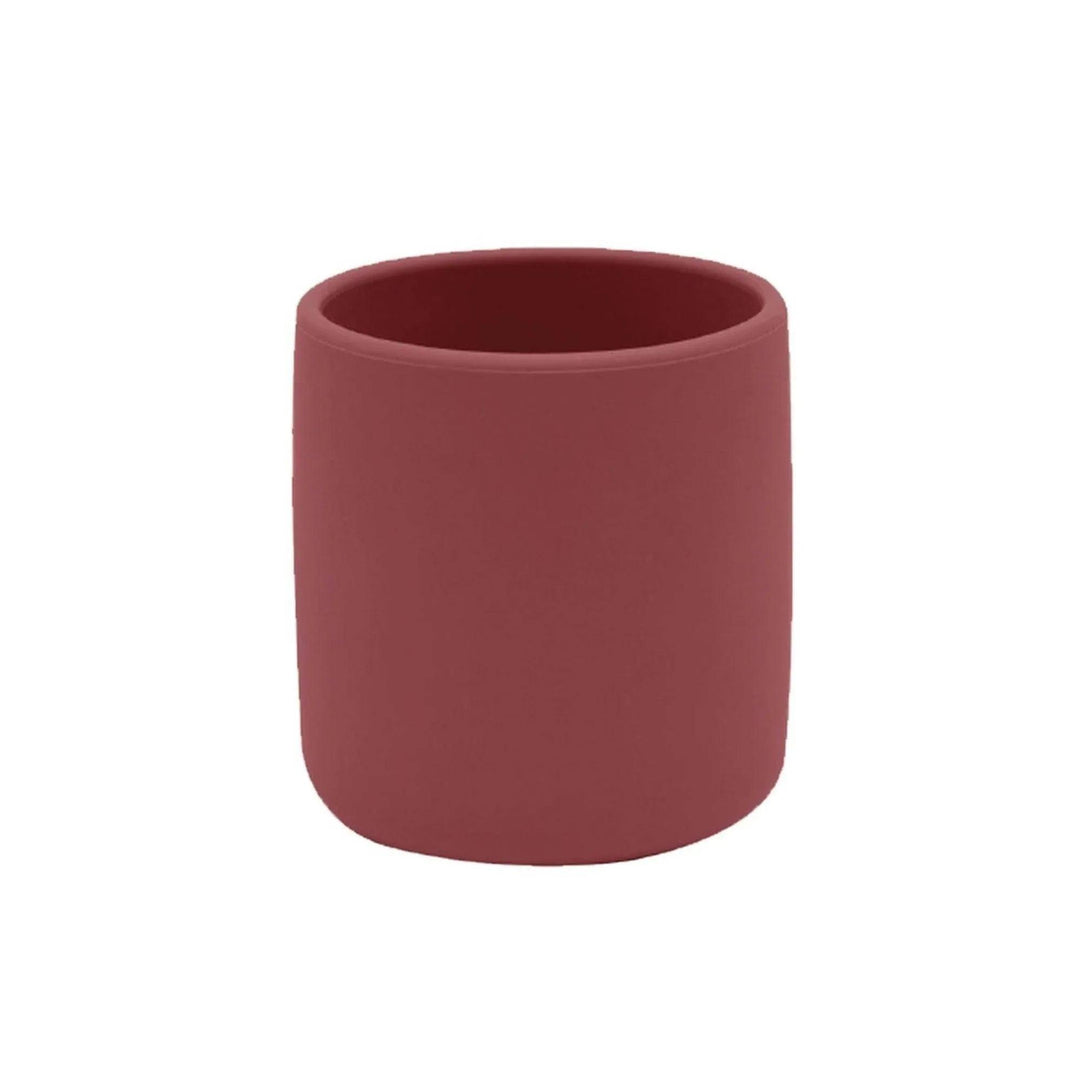 Vaso de silicona color granate