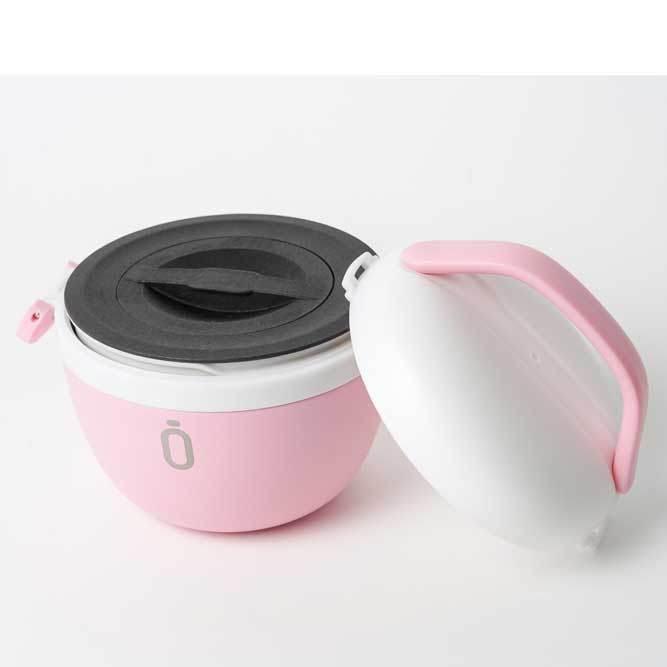 Fiambrera termo infantil color rosa, para alimentos