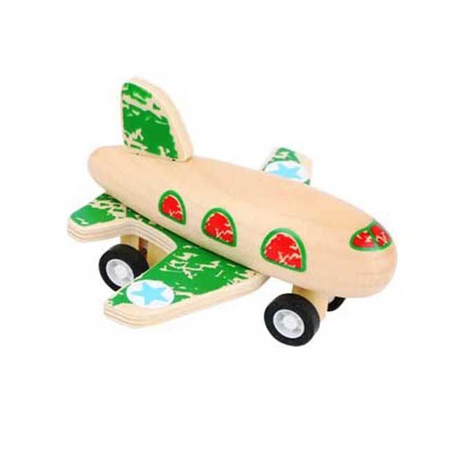 Avión de color verde