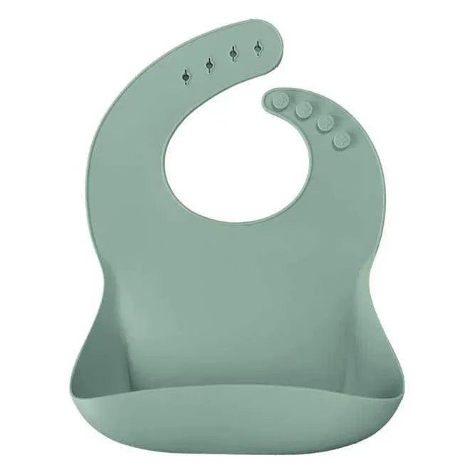 Bavaglino in silicone verde per BLW