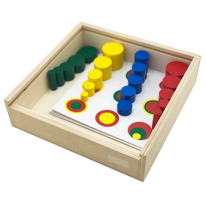 Montessori cylinders without buttons