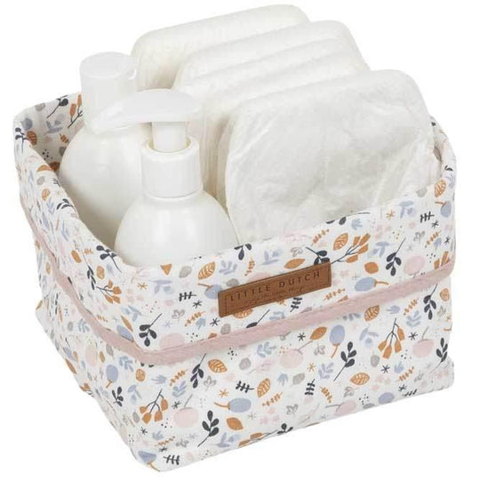 Cesta de almacenamiento Spring Flowers - detalle | Little Dutch