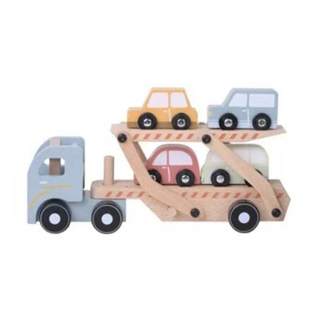 Camion de transport de voitures en bois