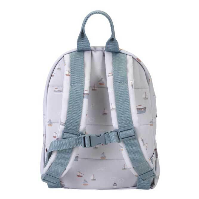 This backpack has a front closure