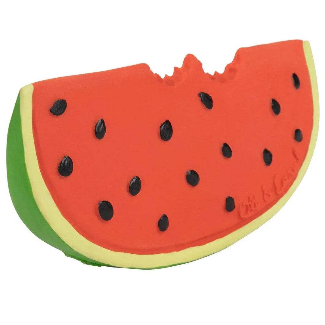 Wally Watermelon Teether - Oli & Carol, natural rubber baby toy