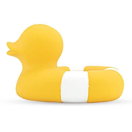 Juguete de caucho. Este patito de baño está hecho con caucho 100% natural procedente de los árboles de Hevea.
